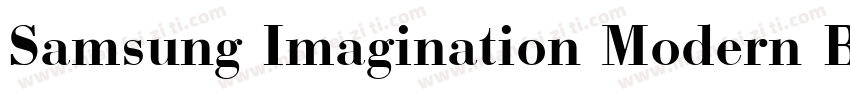 Samsung Imagination Modern Bold Con字体转换